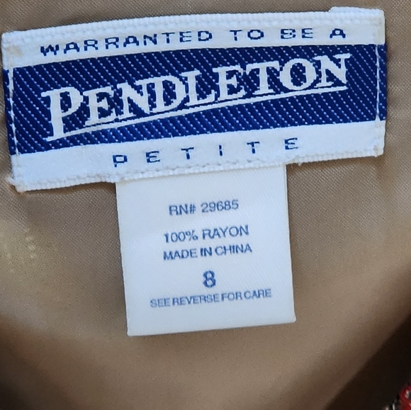 PENDLETON PAISLEY VEST PETITE 8 - Picture 2 of 7